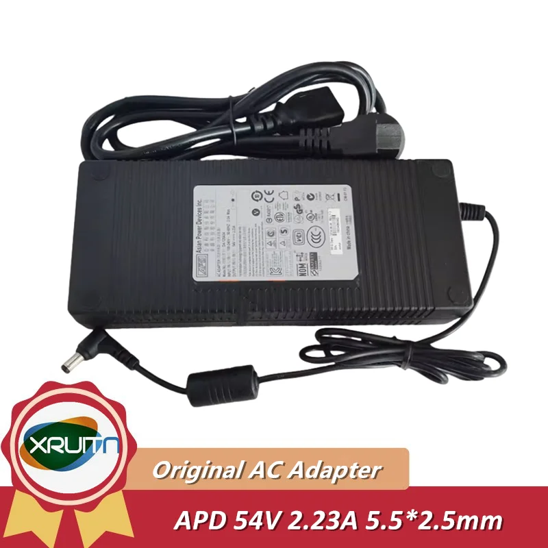 Genuine Asian Power APD DA-120A54 AC Adapter 54V 2.23A 120W Power Supply Charger 5.5x2.5mm Original