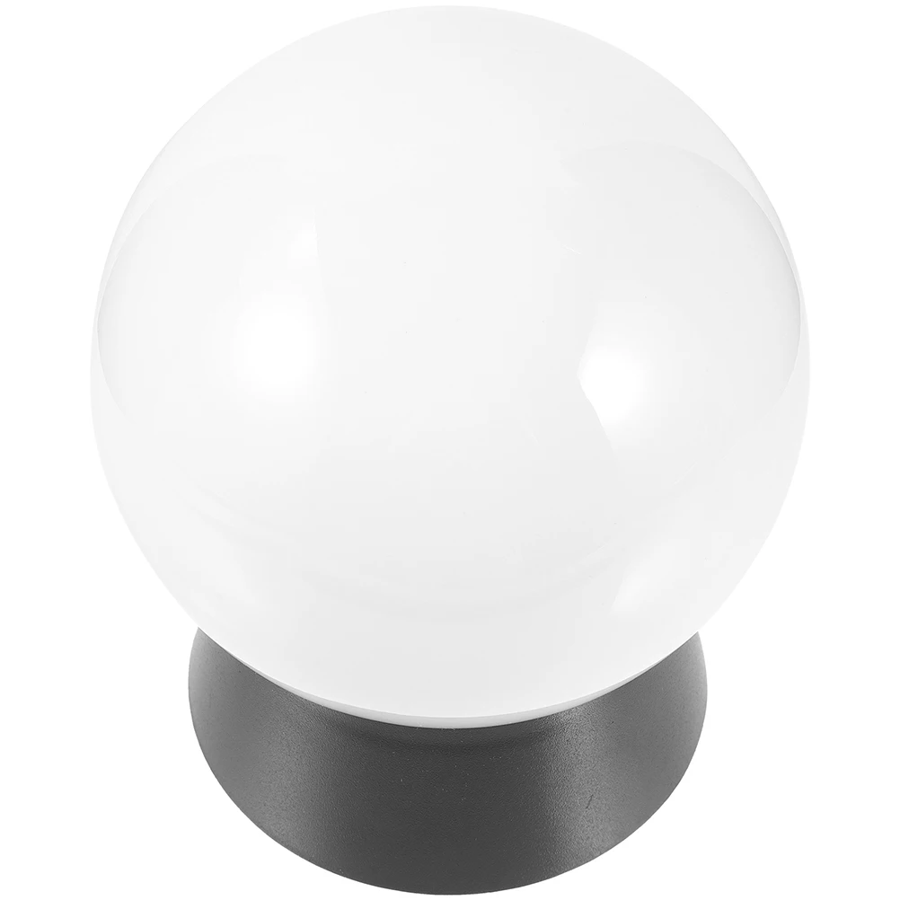 

Living LED Ball Wall Light Patio Fixture Bulb Black Acrylic Modern Outdoor Lamp