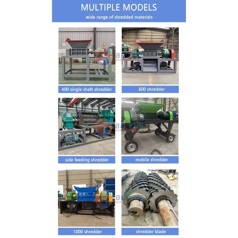 Crusher Single Shaft Shredder Chipper Machines Crusher Shredder Sawdust Mill Scrap Metal Shredders