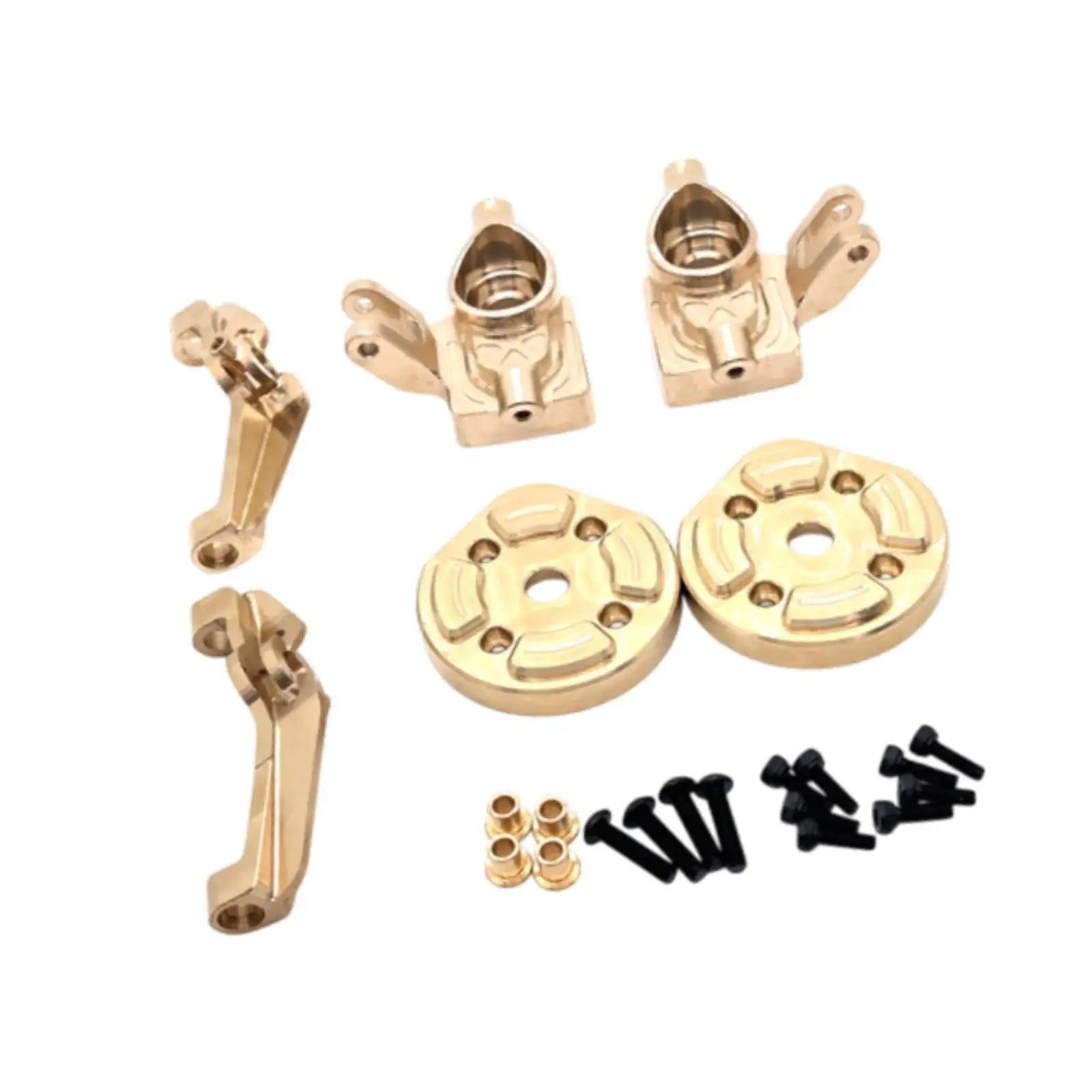 

6x 1/12 RC Car Front Axle Steering Cup Replacements Brass C Hub Carrier for H12Y Model RC Car Trucks DIY Accessories