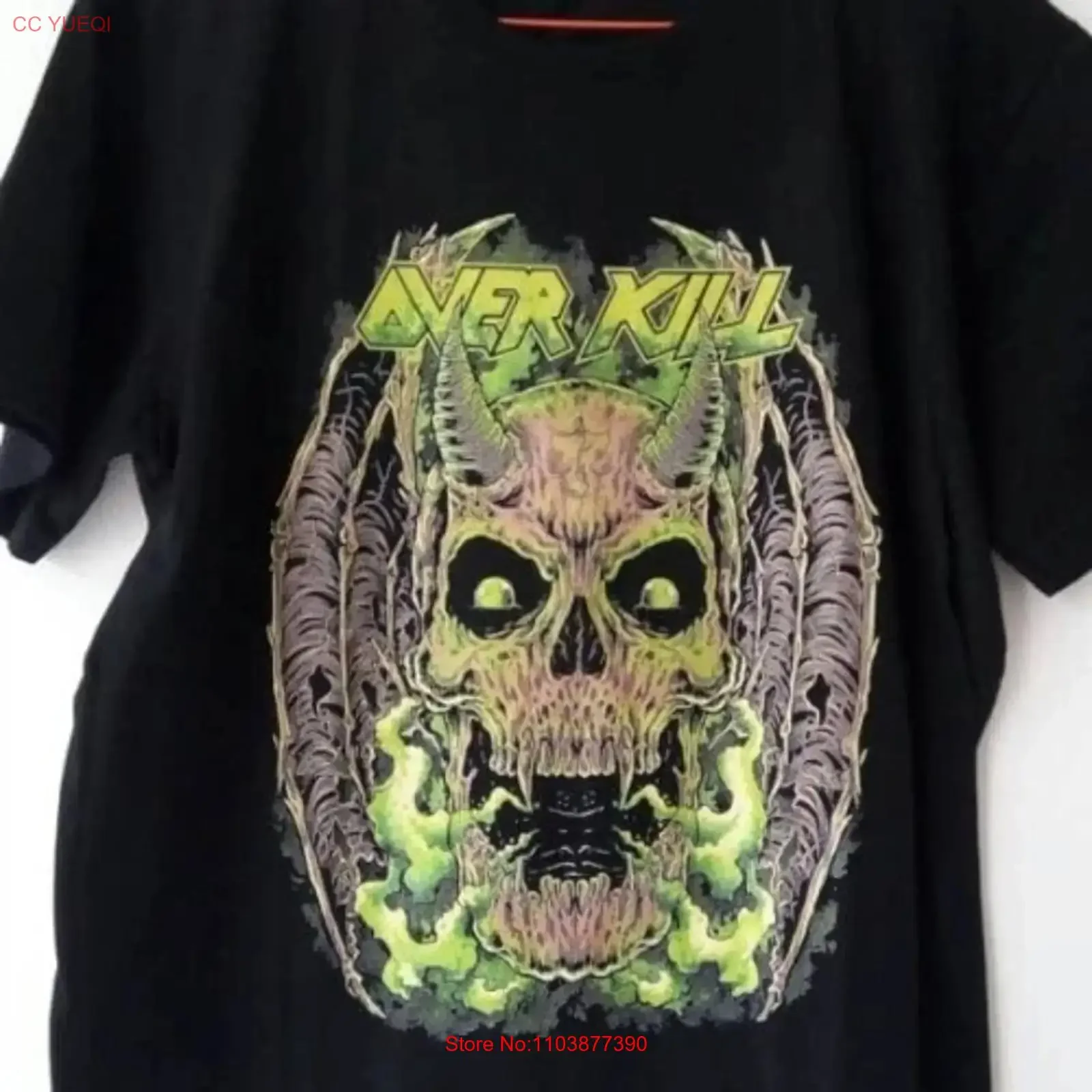 Overkil Mean Green Killing S 234XL T-Shirt, alle Größen, Fans-Vintage-Washed-Top für den Alltag, lässig, atmungsaktiv, Unisex
