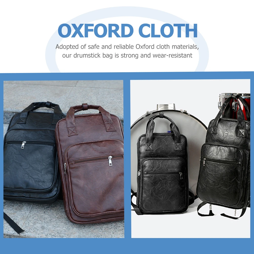 

Durable Drumstick Carrying Bag Backpack Backpqck Hardware Black 420d Drummer Accessories Man