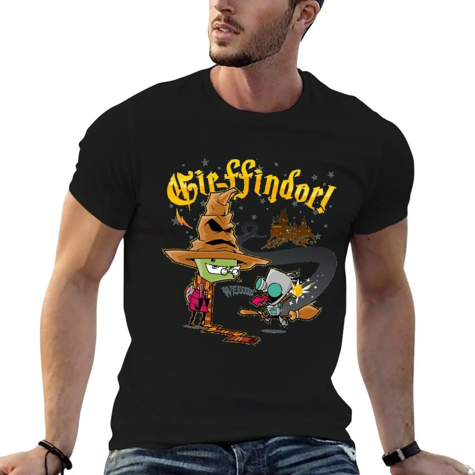 Gir and zim halloween Relaxed Fit T-Shirt tees customs design your own vintage anime shirt t shirts for men graphic