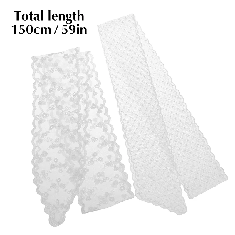 Sweet Lace Belt For Women To Match Skirts And Jeans, White Silk Belt, Long Silk Scarf, Suitable For Daily Wear - view 6
