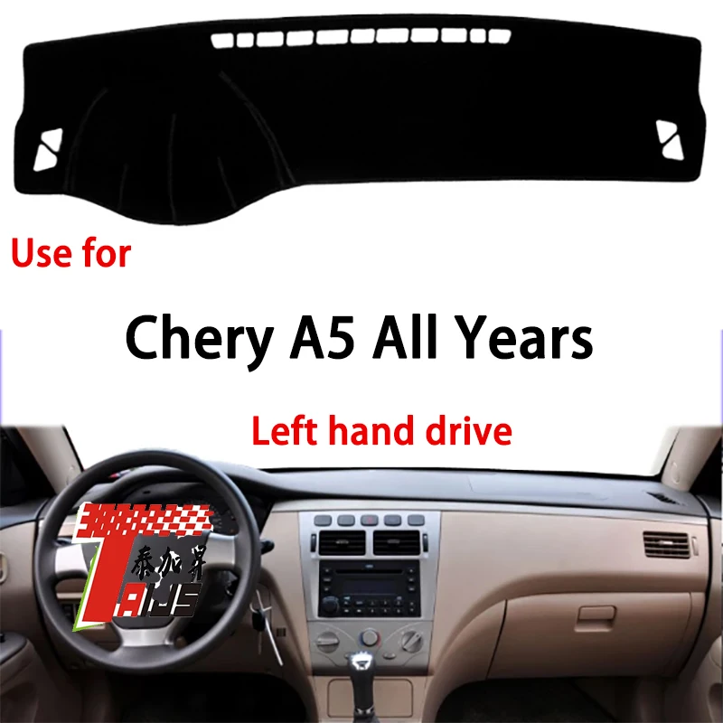 

TAIJS factory high quality anti-dirty Suede dashboard cover for Chery A5 All years Left hand drive hot selling product