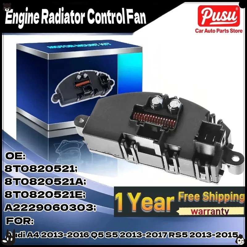 

For Audi A4 Q5 S5 RS5 AC Blower Motor Resistor 8T0820521E Fix Fan Only One Speed Issue 2469064100 24690-64100