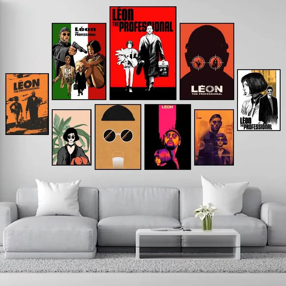 Leon The Professional Retro Poster Prints Wall Painting Bedroom Living Room Decoration Office Small