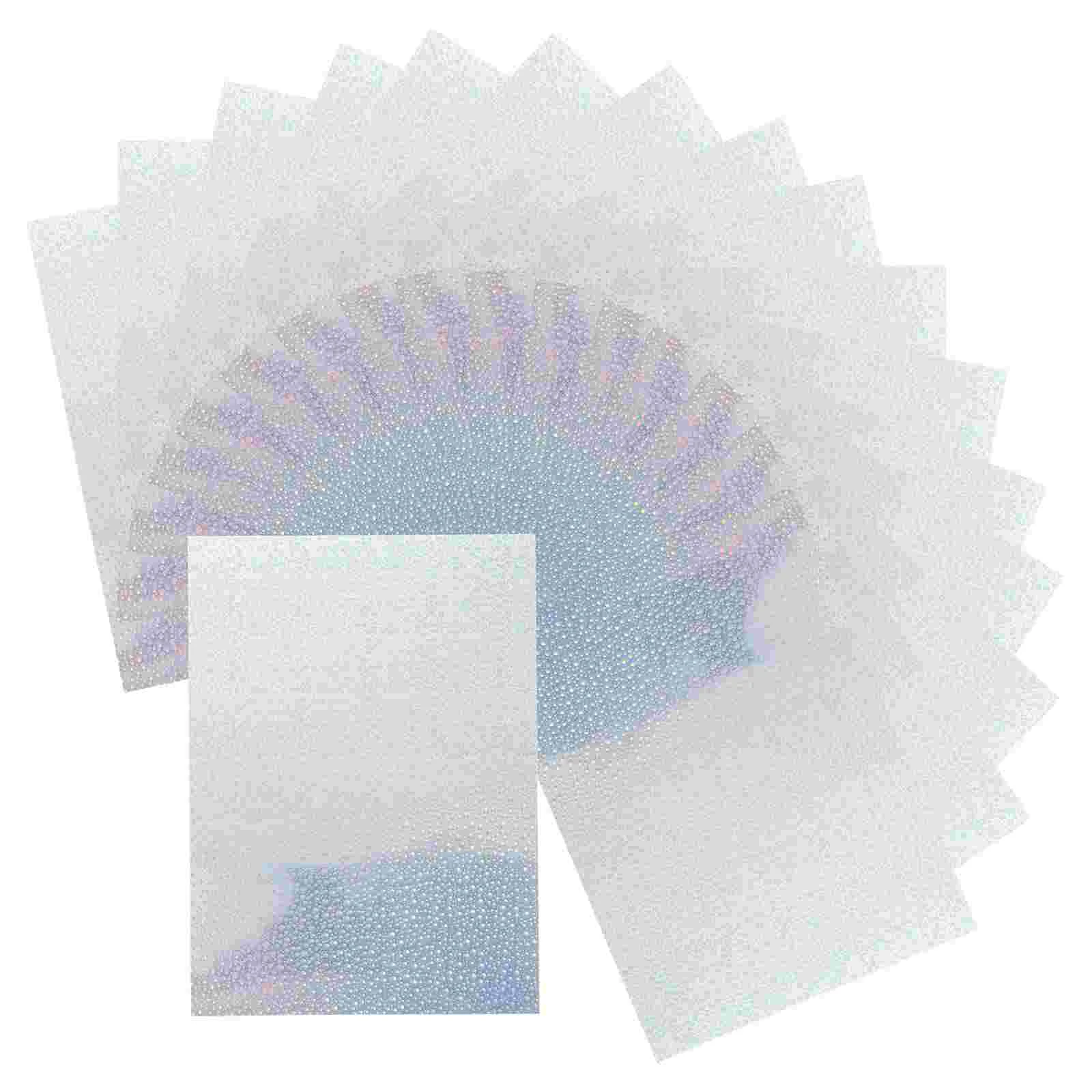 20 Sheets Stickers Holographic Printing Paper Nail Printer Pvc Self-adhesive Large Label