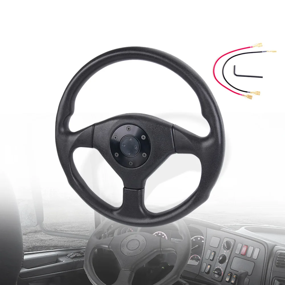 14 Inch 36CM Racing Steering Wheel PU Leather Competition Kart Steering Wheel Universal Car Racing