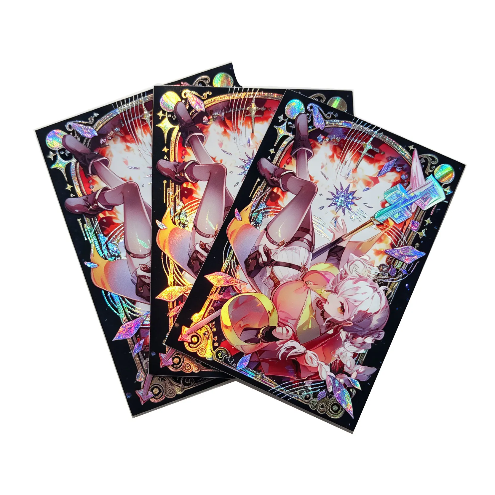 63x90mm 60pcs The Magic Tuner Anime Card Sleeves Board Game Card Sleeves Game Collection Cards Protector for YGO