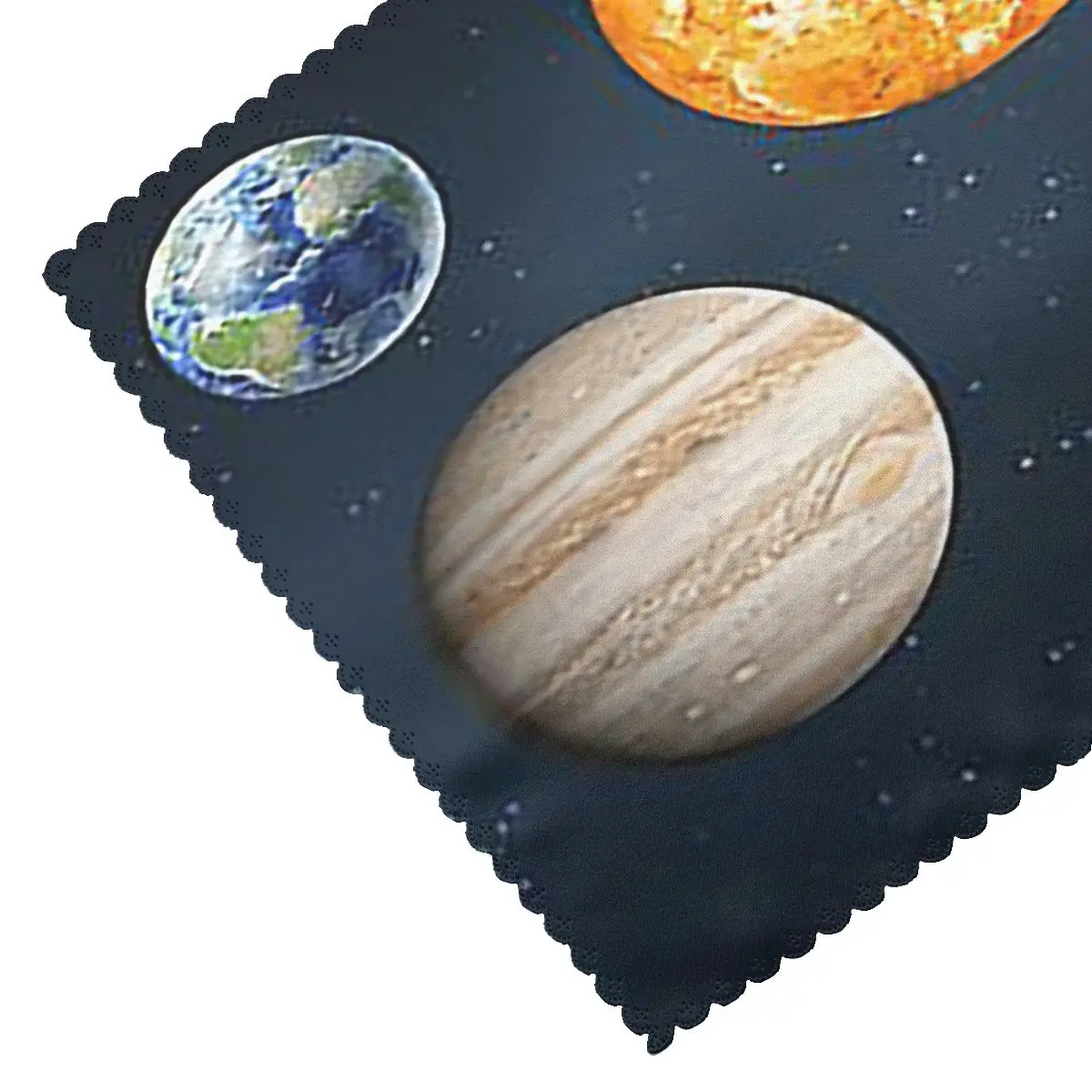 Solar System Space Planets Universe Placemat Heat Resistant Plate Mat for Dining Table Bowl Coaster Super Absorbent Mats
