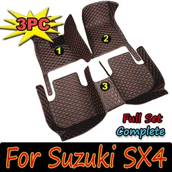 Car Floor Mats For Suzuki SX4 Hatchback 2018 2017 2016 2015 2014 2013 2012 2011 2010 2009 2008 2007 Carpets Rugs Car Accessories