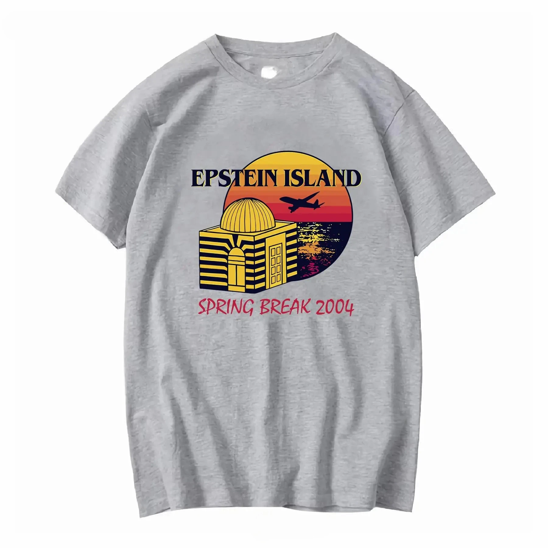 Epstein Island Spring Break 2004 T Shirt Vintage Versatile Graphic Soft Homme Breathable Stylish Stretched Comfortable