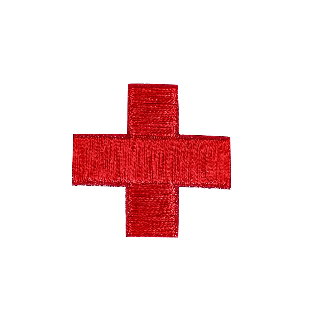 5pcs Red Cross Embroidery Patch Sewing Applique Decorative Sticker for Shirt Cartoon Nurse Hat Children\'s Badge DIY Accessories