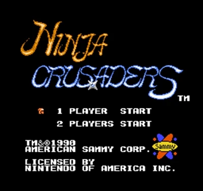 Ninja crausaderゲームカード、8ビットビデオプレーヤー用の無料リージョン、60ピン