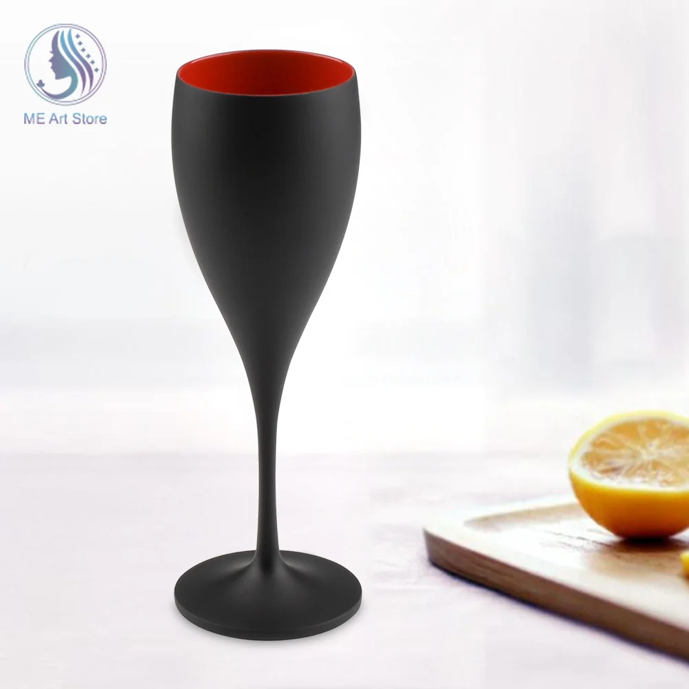 

Creative Wine Glasses Party White Champagne Goblet Acrylic Cocktail Flutes Cup Goblet Plastic Beer Whiskey Cups