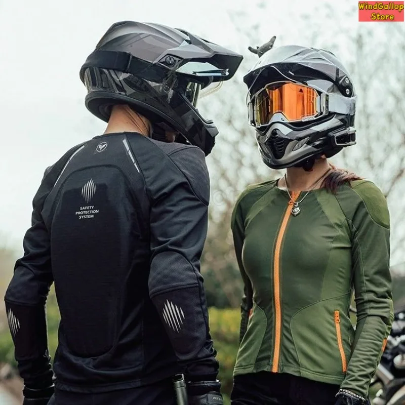 Motorcycle riding clothes Airflow armor clothes Rally locomotive anti-drop summer breathable protective knight armor clothes