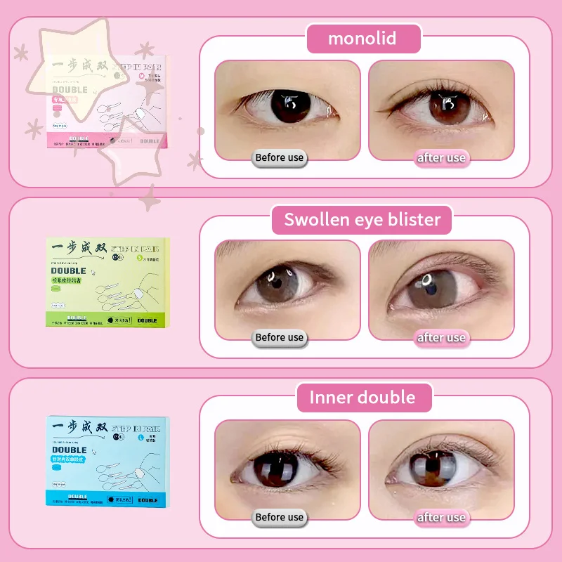 Autocollants Double paupière avec poignée, 120 pièces/boîte, naturel, Invisible, longue durée, façonnant les grands yeux, bandes de beauté pour soulever les paupières