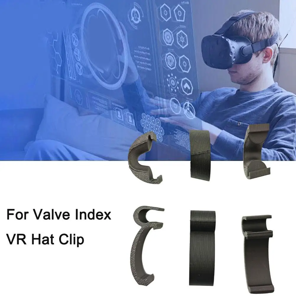 For Valve VR Hat Clip VR Facial Interface Bracket With PU Anti-Leakage Sweat-Proof Leather Pad Pad Cover Foam Face Nose L9B4