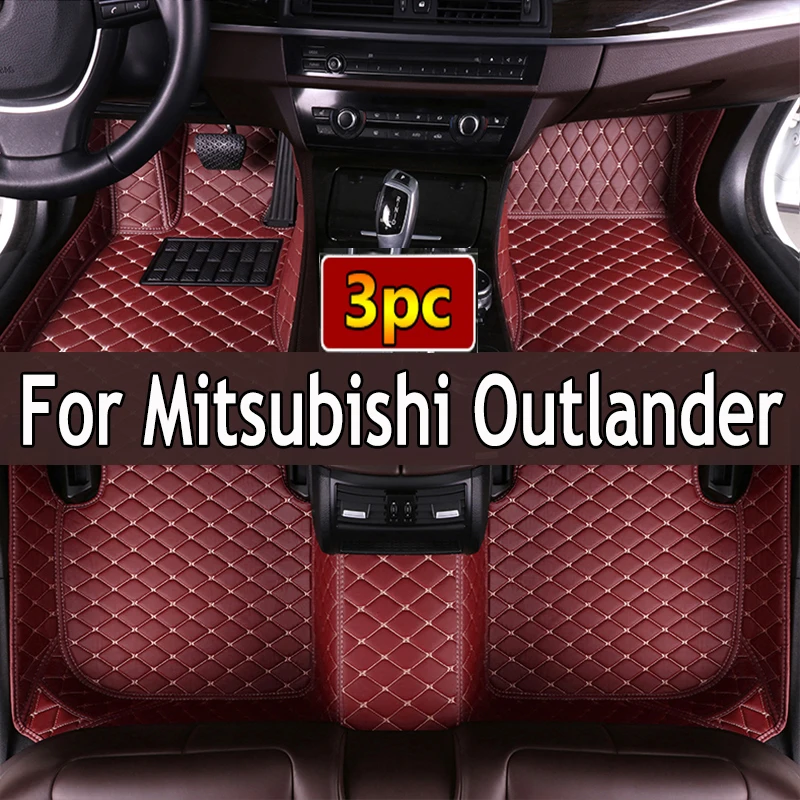 Alfombras para Interior de coche, cubiertas para vehículos automotrices, para Mitsubishi Outlander 2018, 2017, 2016, 2015, 2014, 2013, 5 asientos