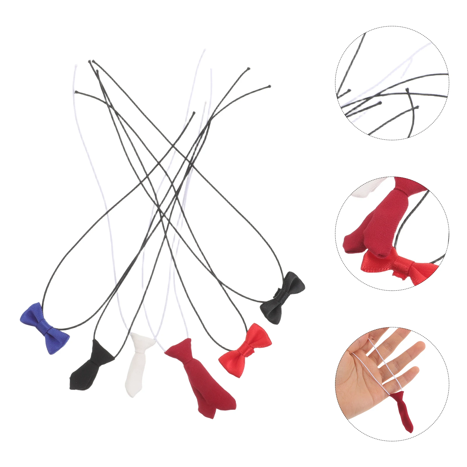 

6 Pcs Decorative Bow Tie Delicate Bowties House Cloth Pre-tied Necktie