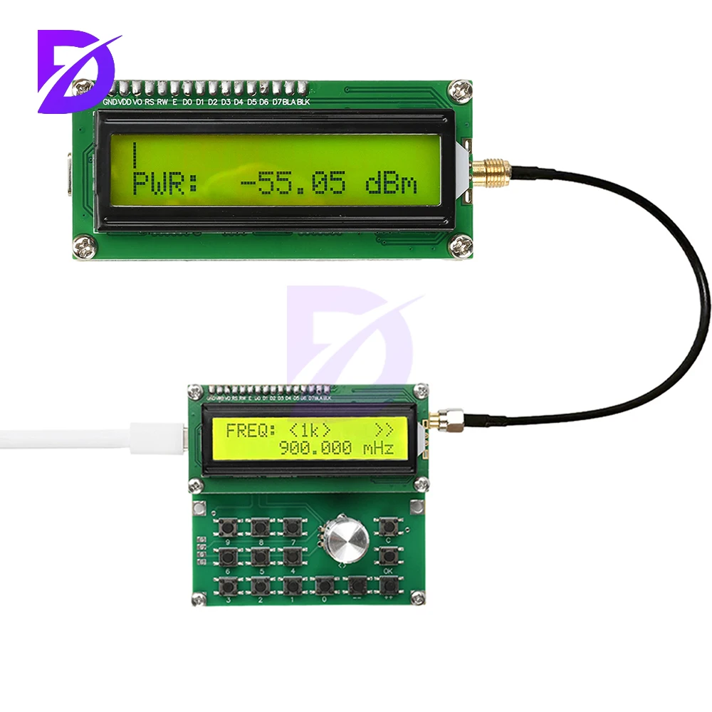 DC 4.5V-5.5V 2.7G RF Power Meter Wideband Spatial Signal Detection Meter Frequency Range 5kHz-2700mHz Type C