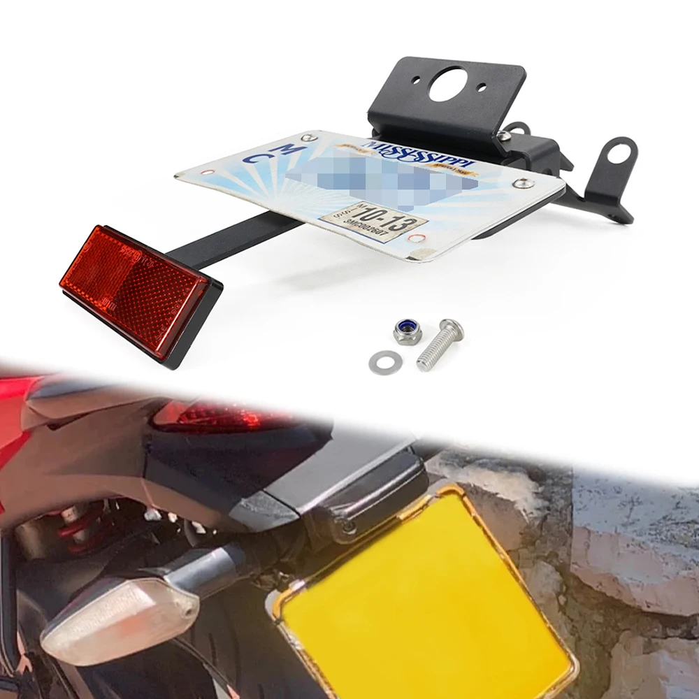 

Fit For Honda CB300F CBR125R CBR250R CBR300R Motorcycle License Plate Holder Rear Tail Tidy Fender Eliminator Registration