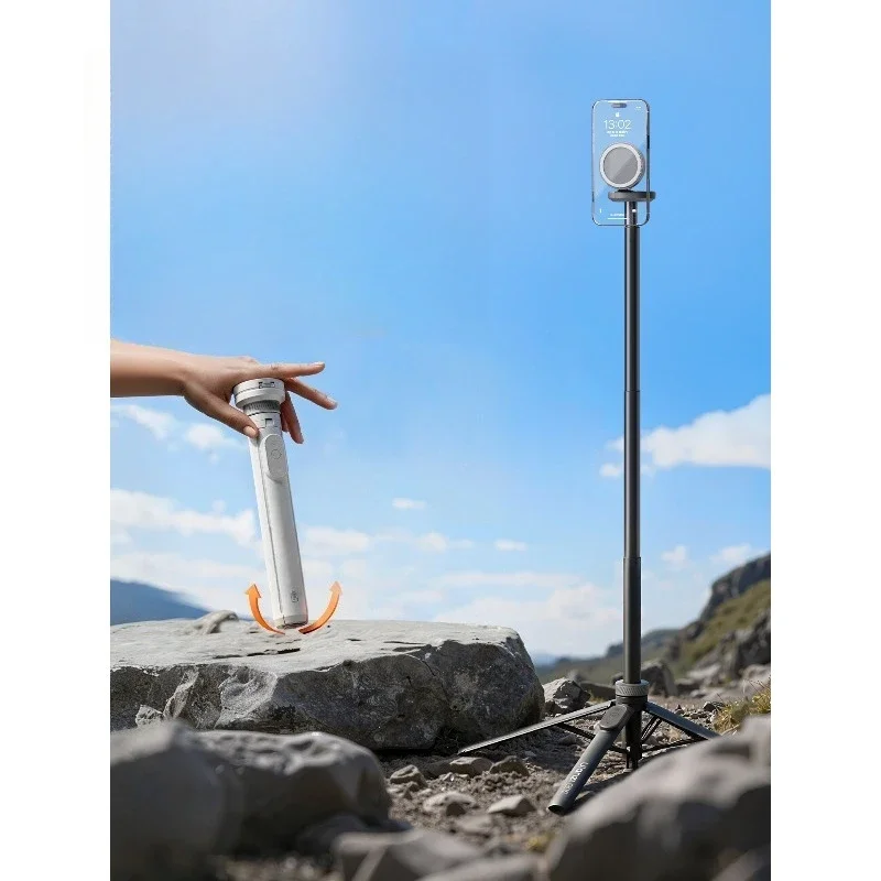 MT85 small torch magnetic mobile phone holder magsafe selfie stick portable tripod
