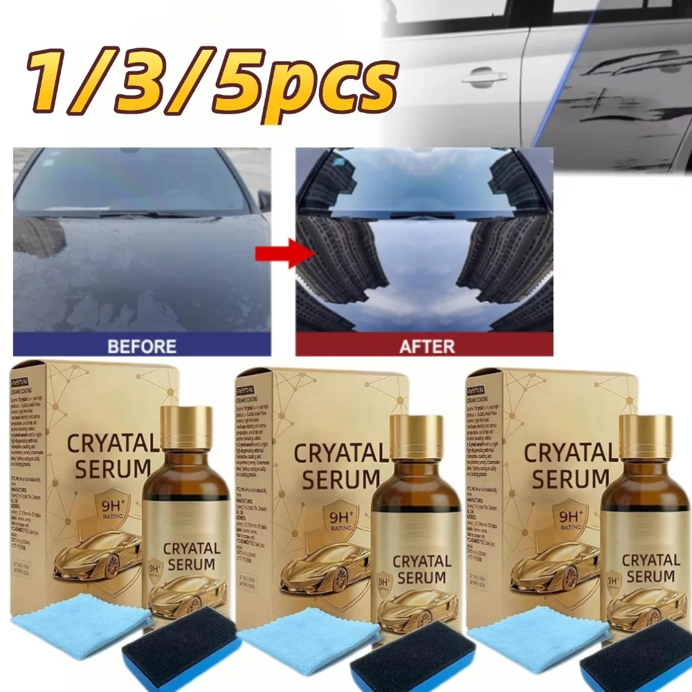 1/3/5pcs 50ml Car Shine Protection Nano Coating Agent Restore Paint Glass Wheel Crystal Serum Advanced Graphene Ceramic Coating