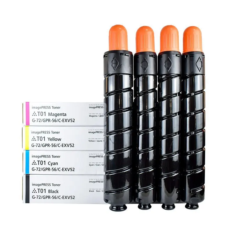 4Pcs T01 Toner Cartridge Compatible for Canon imagePRESS C60 C650 C700 C710 C750 C800 C810 C850 C910 C600 Toner Cartridge