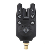 2 LEDs Water Resistant Adjustable Tone Volume Sensitivity Sound Alert Fishing Bite Alarm for Fishing Rod