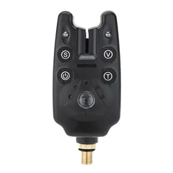 2 LEDs Water Resistant Adjustable Tone Volume Sensitivity Sound Alert Fishing Bite Alarm for Fishing Rod