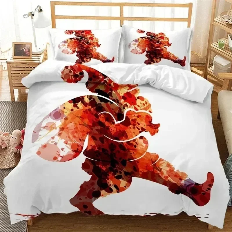 

Luxury New 3D Print Red Christmas Duvet Cover Santa Claus Snowman Twin King Bedding Set Cartoon Comforter Cover With Pillowcases