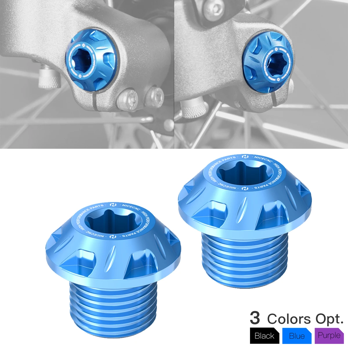 

NICECNC For Sur-Ron Surron Light Bee X S L1E Segway X160 X260 Front Wheel Axle Bolt Nut Screws Electric Dirt Bike Aluminum