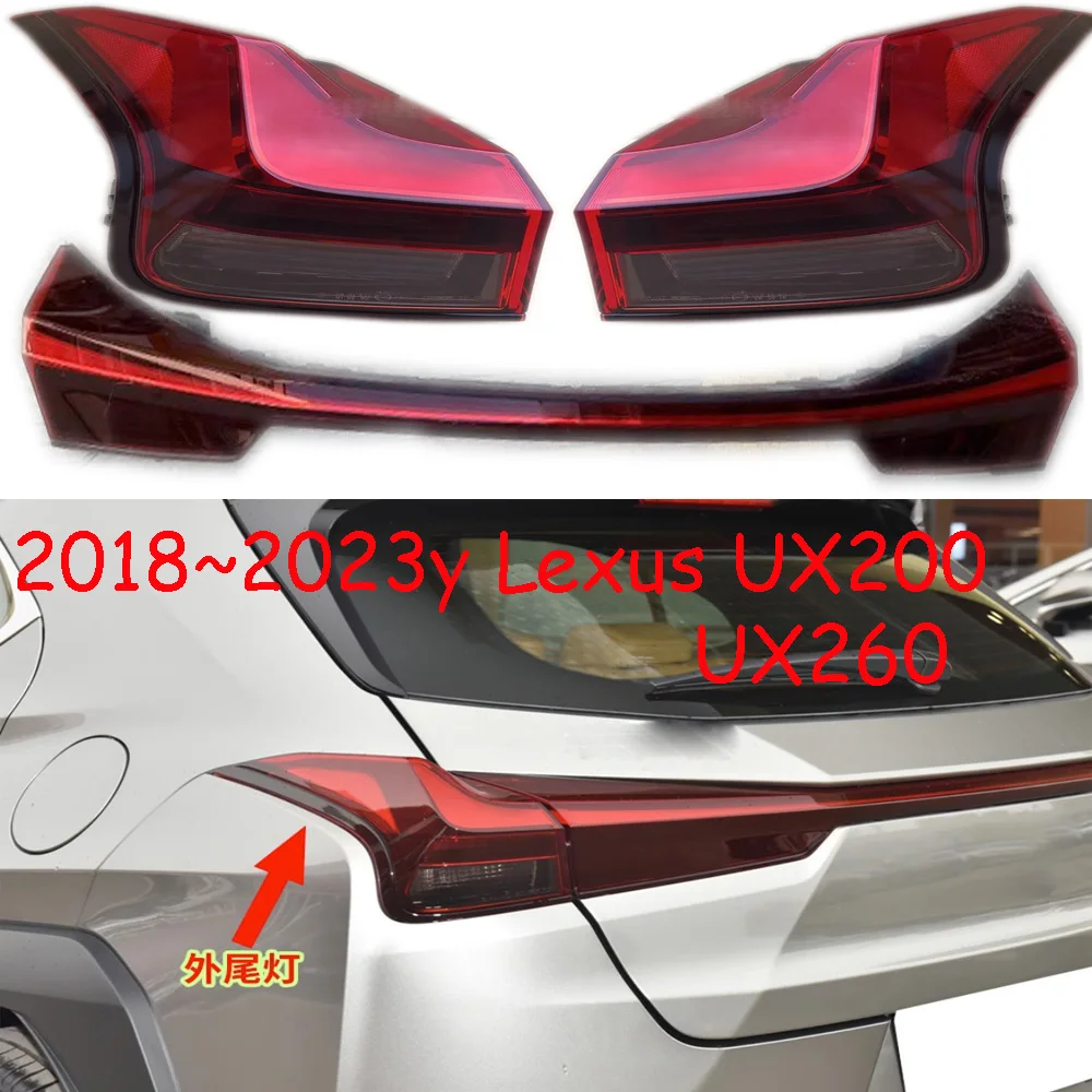 1PCS car bumper taillamp for Lexus taillight UX200 UX260 2018~2023y  car accessories tail light for Lexus rear light