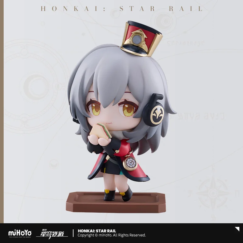 Genuine Honkai Star Rail Train Tea Party Theme Trailblazer Figure Stelle Caelus Abs&Pvc Statue Desktop Decoration Christma Gifts