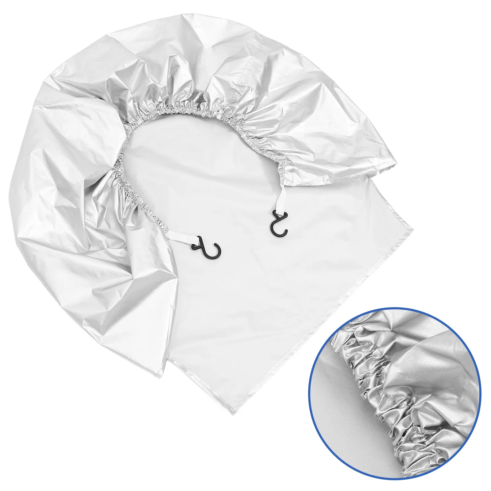 

4Pcs Camper Spare Tire Cover Rv Trailer Tire Cover 201 Silver Coated Cloth Uv Sun Protection Windproof Easy Installation No