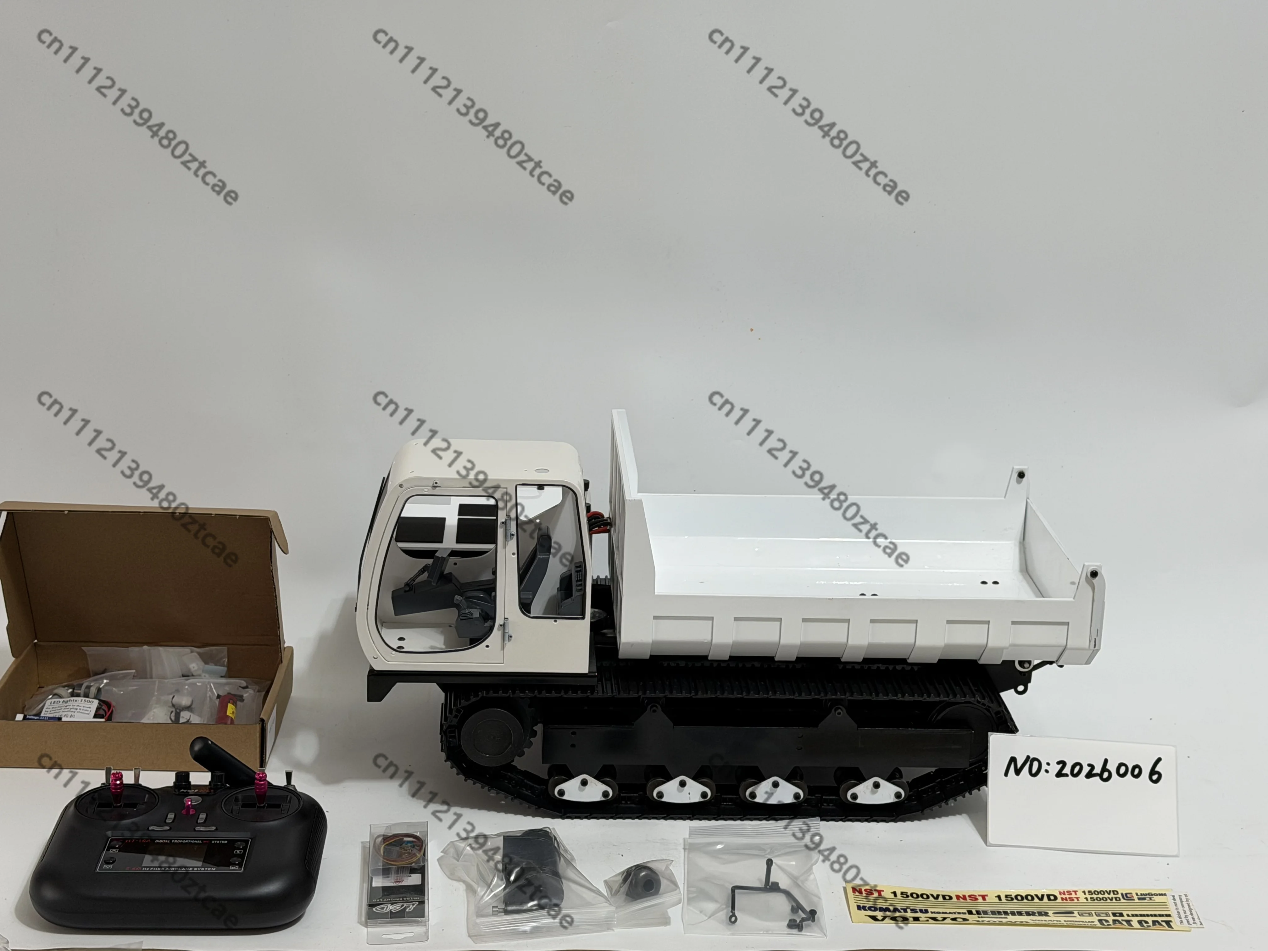 Spot Sample Goods 1/12 1500VD Electric RC Tracked Transporter Hydraulic Tipper Truck Model