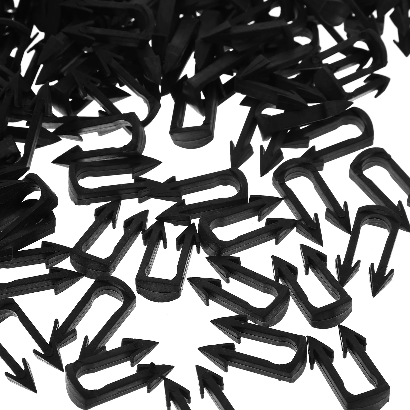 

200 Pcs Plant Wall Simulation Buckle Plastic Fixing Clips Black Ceiling Fasteners Gardening Vine Clamps Strips
