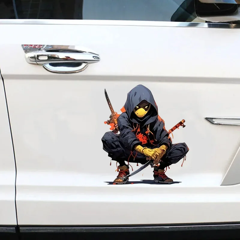 

Car Vinyl Decal Awesome Ninja Sticker Waterproof Removable for Car Motorcycle Laptop Auto Body Decoration