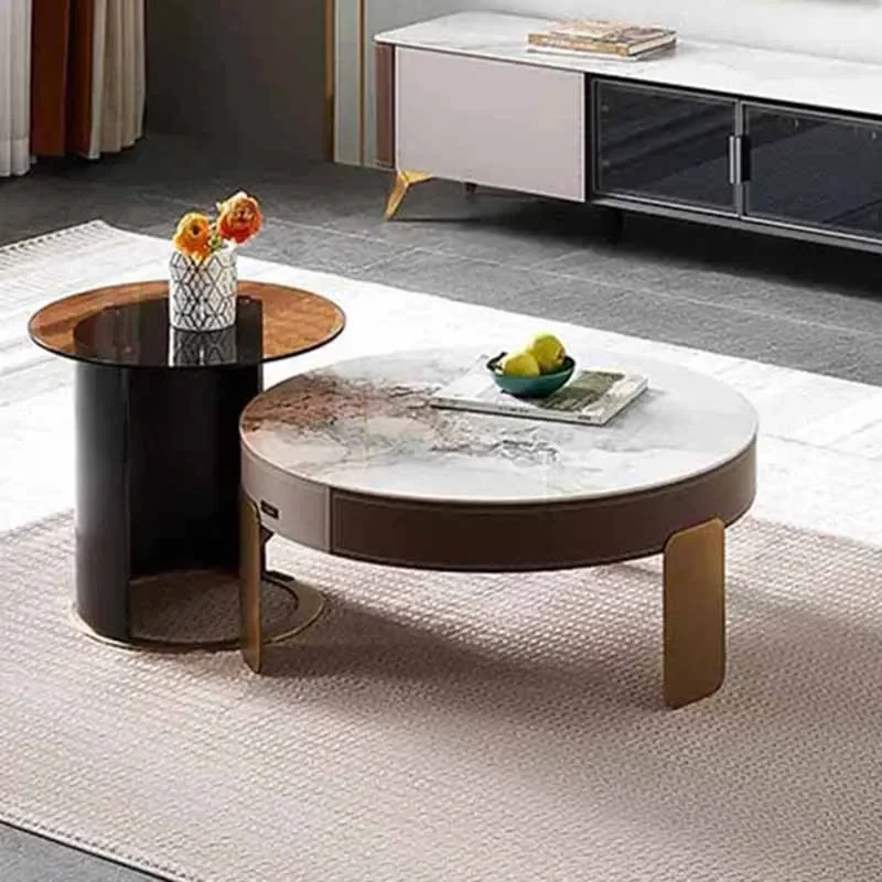 

Round Nordic Coffee Table Premium Minimalist Design Luxury Coffee Tables Modern Unique Armoires De Salon Living Room Furniture