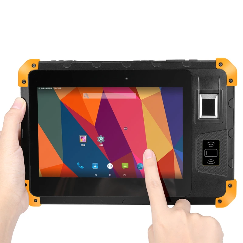 

8 Inch Industrial Tablet Android 7.0 2G RAM 16 ROM with Fingerprint and UHF and 2D Scanner Handheld Terminal NFC Mobile Computer