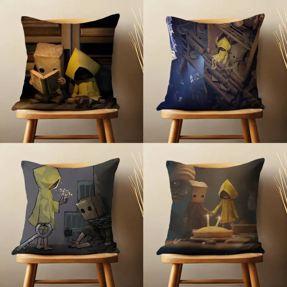

L-Little Game N-Nightmares Throw Pillow Case For 45*45cm,55*55cm,30*30cm For Home Bedroom Decoration And Protector