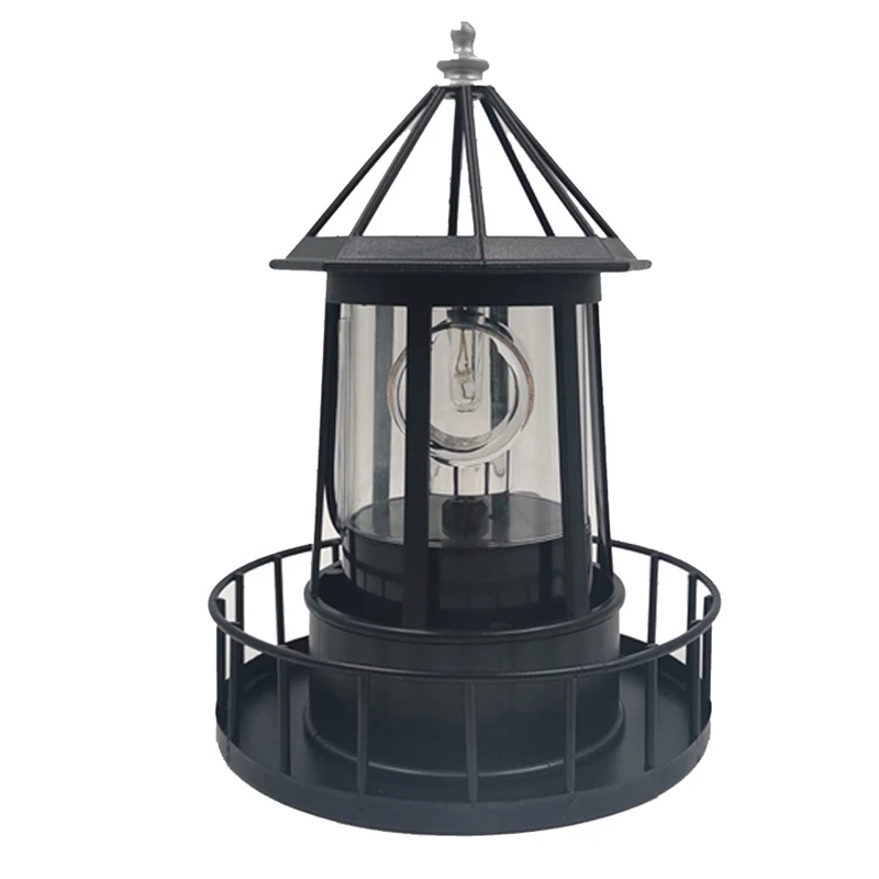 Lighthouse Solar LED Light Garden Outdoor Rotating Beam Sensor Beacon Lamp For Outdoor Home Decor