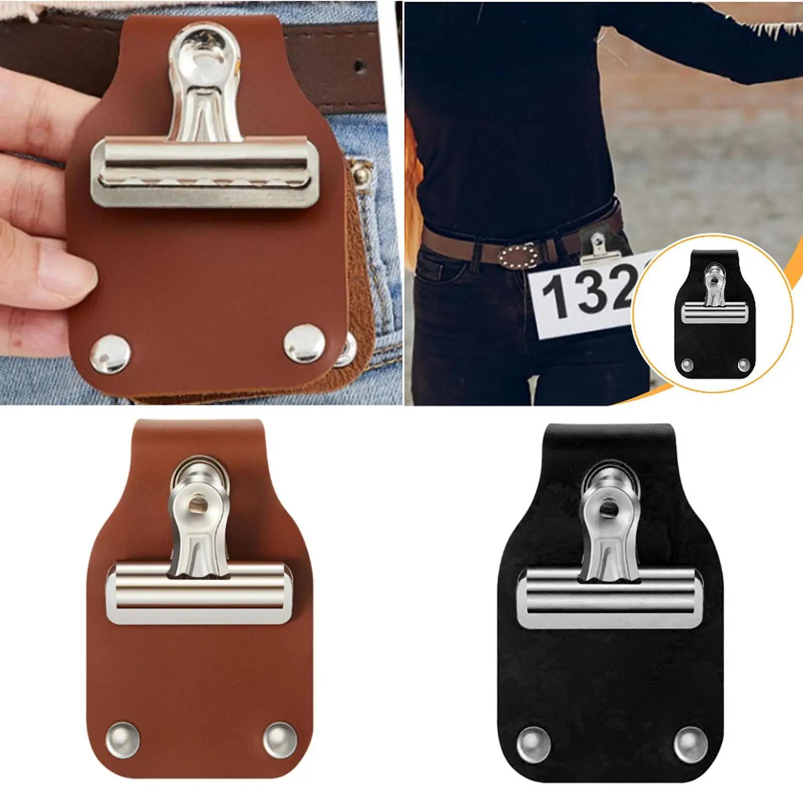 Number Holder Compact Design Portable Reusable Belt Clip for Livestock Show Horse Accessories Stall Events