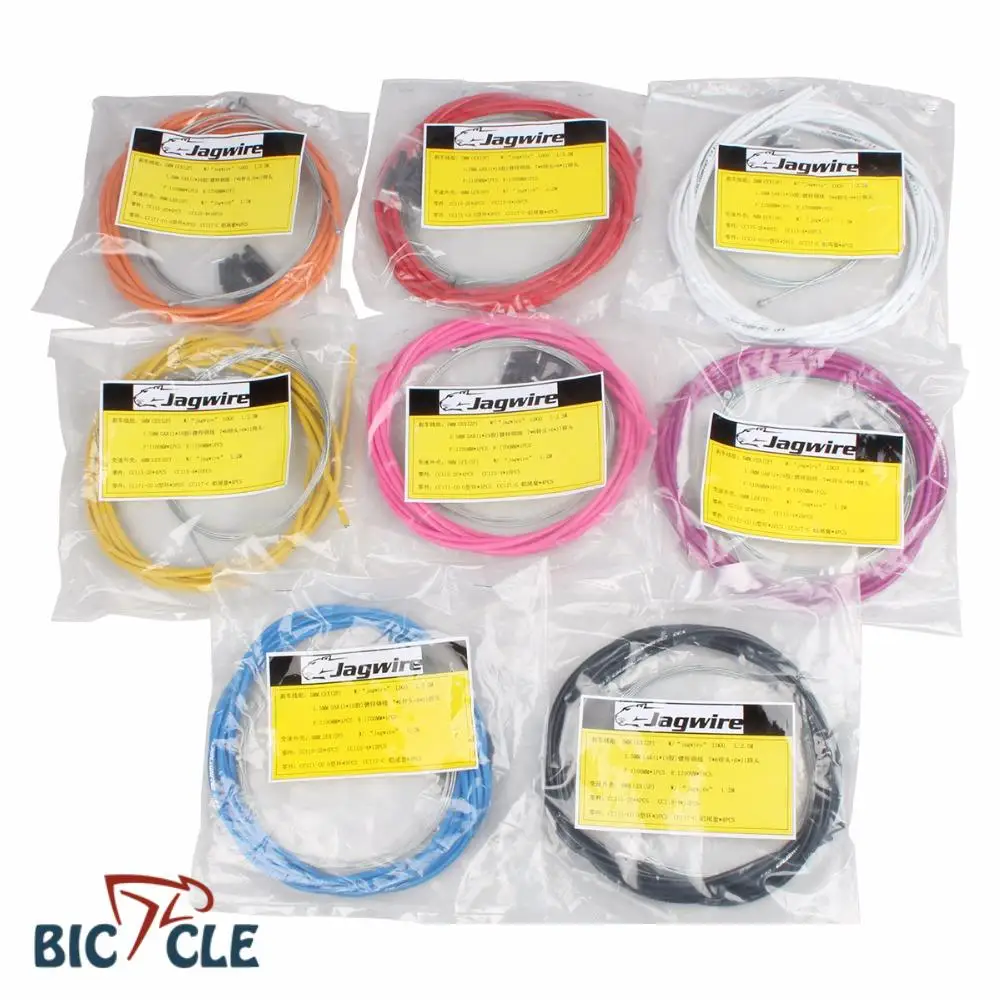 For JAGWIRE Bike Cable Set 4mm 5mm MTB Road Bicycle Brake Shift Cable Set Bicycle Derailleur Cable Housing For Shimano Sram