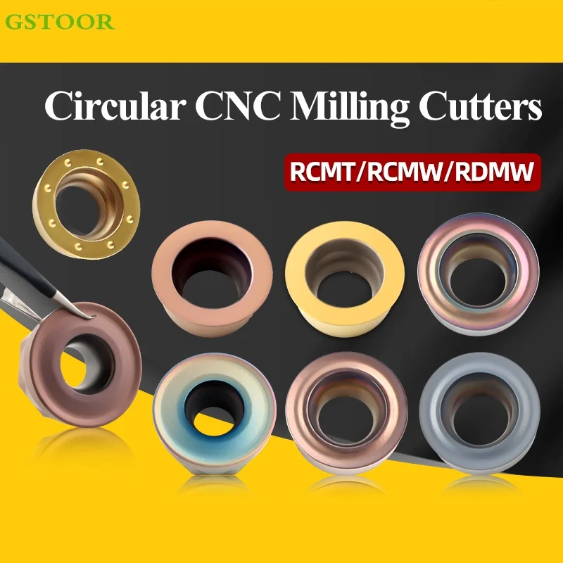 

RDMW Круглый фрезер RCMW RCMT1606 Токарные инструменты из твердого сплава Токарный станок с ЧПУ Режущая фреза Твердосплавные вставки