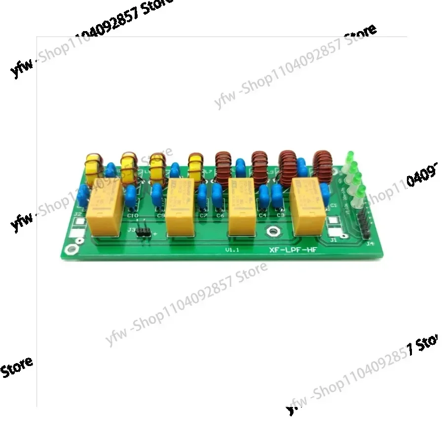 XF-LPF-HF Filter Kit 12V 100W Short Wave Low Pass Filter Unit 3.5Mhz-30Mhz Assembled