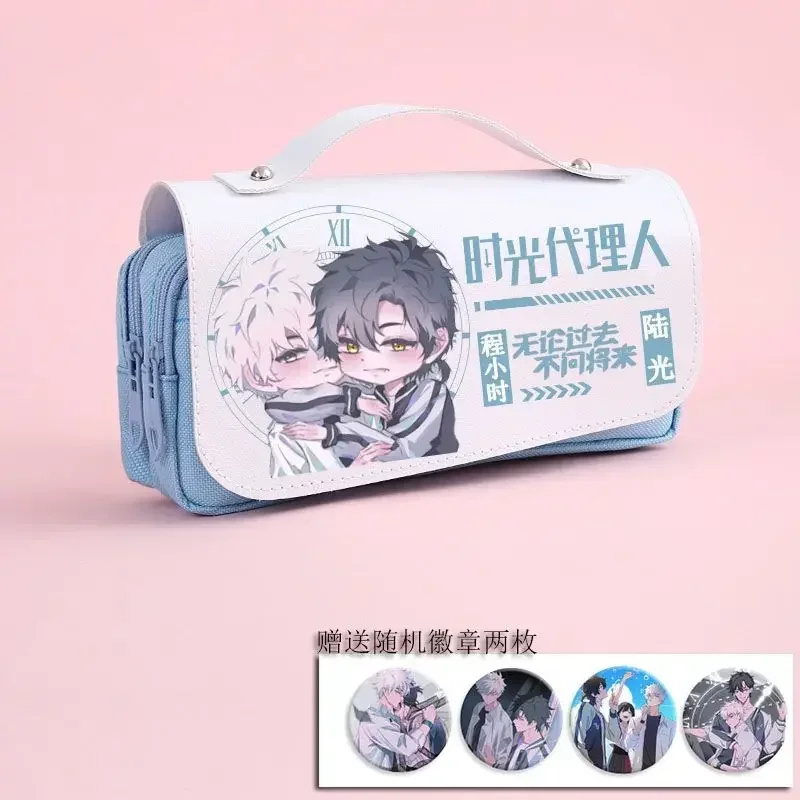 Anime Link Click Pencil Case Cosplay Large Capacity Pencil Bag Pen Bags Back To School Supplies Pencil Pouch Christmas Gifts