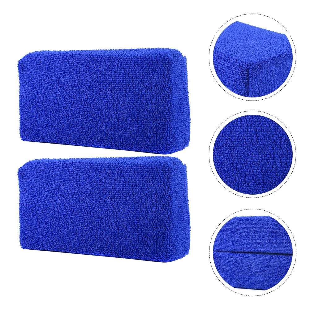 2 Pcs Car Wash Sponge Towel Large Cleaning Rag Absorbent Accessories Sponges Auto Plated Crystal